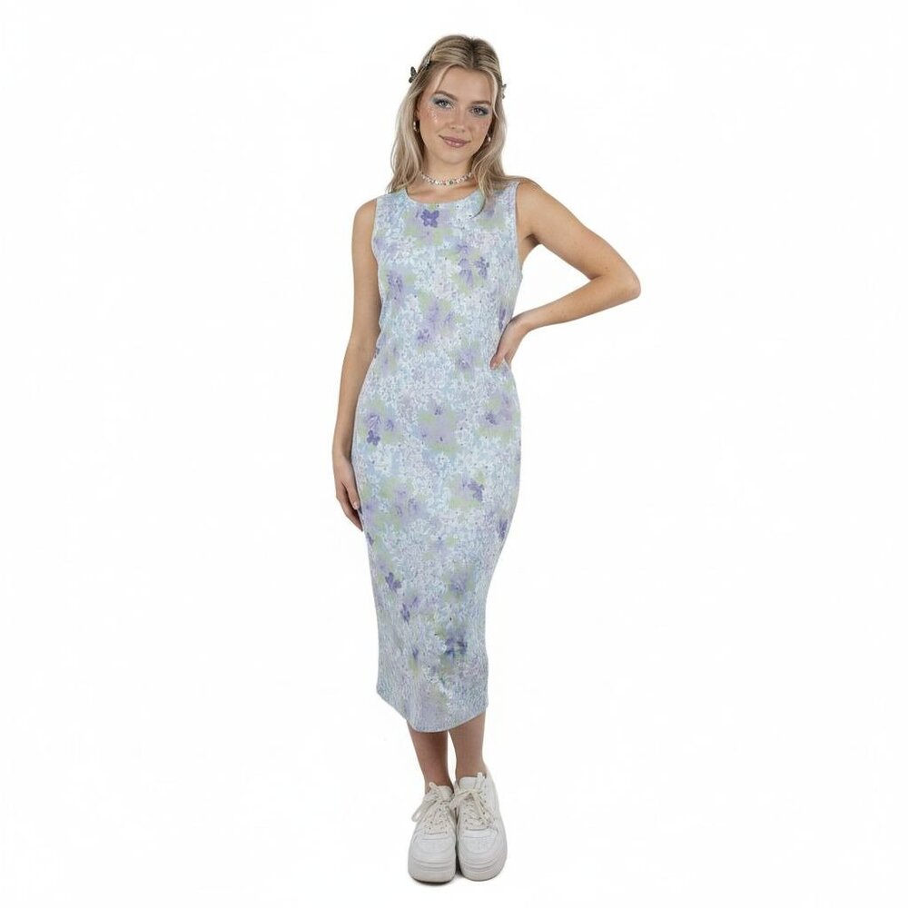 Studio Y Juniors Midi Dress 13 Fairy Cottage Y2K Pastel Hoco Date Crinkle Dainty